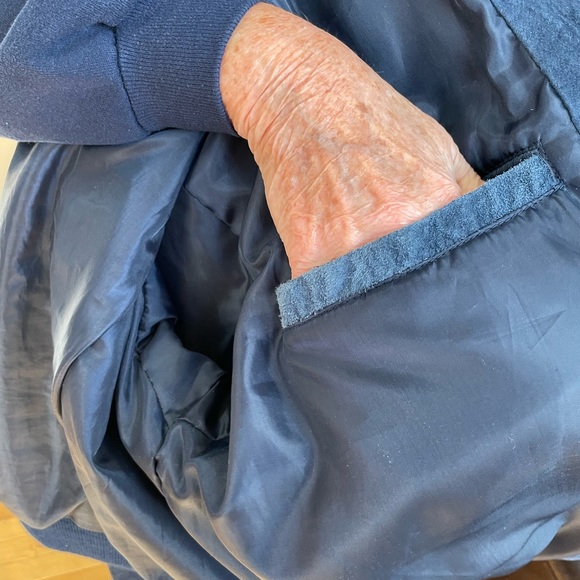 Sierra Suede Jacket. Blue suede, size XL - Picture 8 of 8